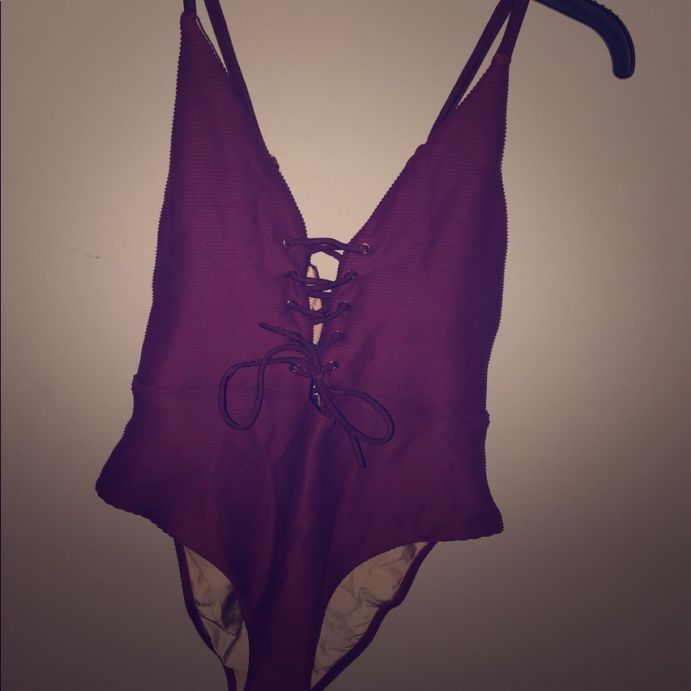One piece bathing suit
